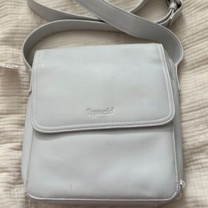 Tignanello white leather Crossbody Purse